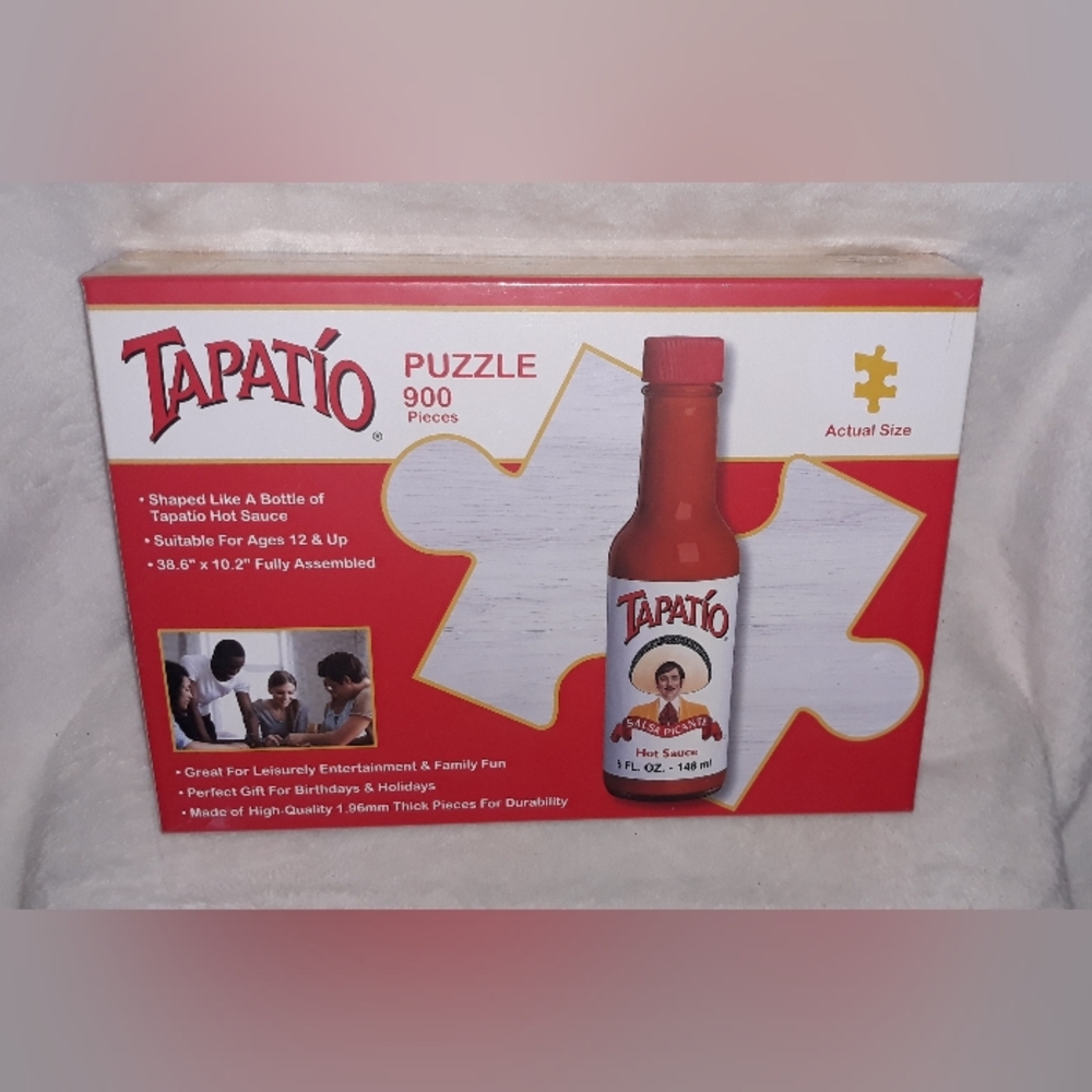 Tapatío Hot Sauce Bottle Shaped 900 Piece Jigsaw Puzzle